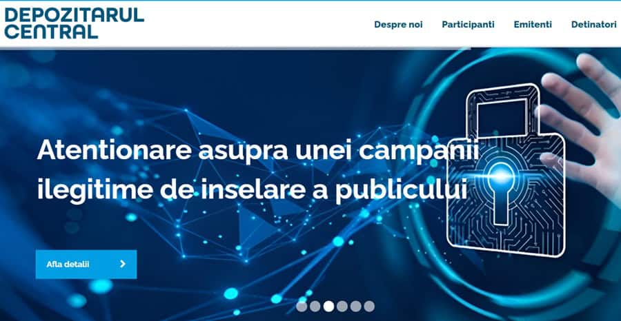 Depozitarul Central a fost ținta unui atac cibernetic asupra aplicației pentru investitori