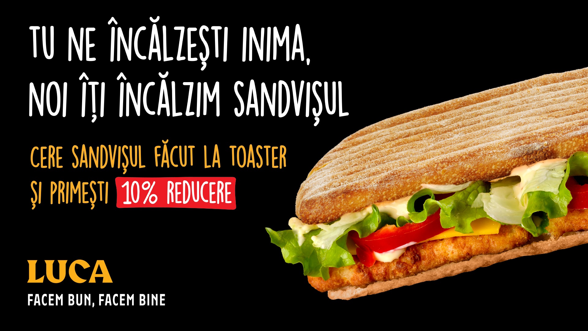 LUCA investește peste 2 milioane de euro în extinderea ofertei de sandvișuri calde