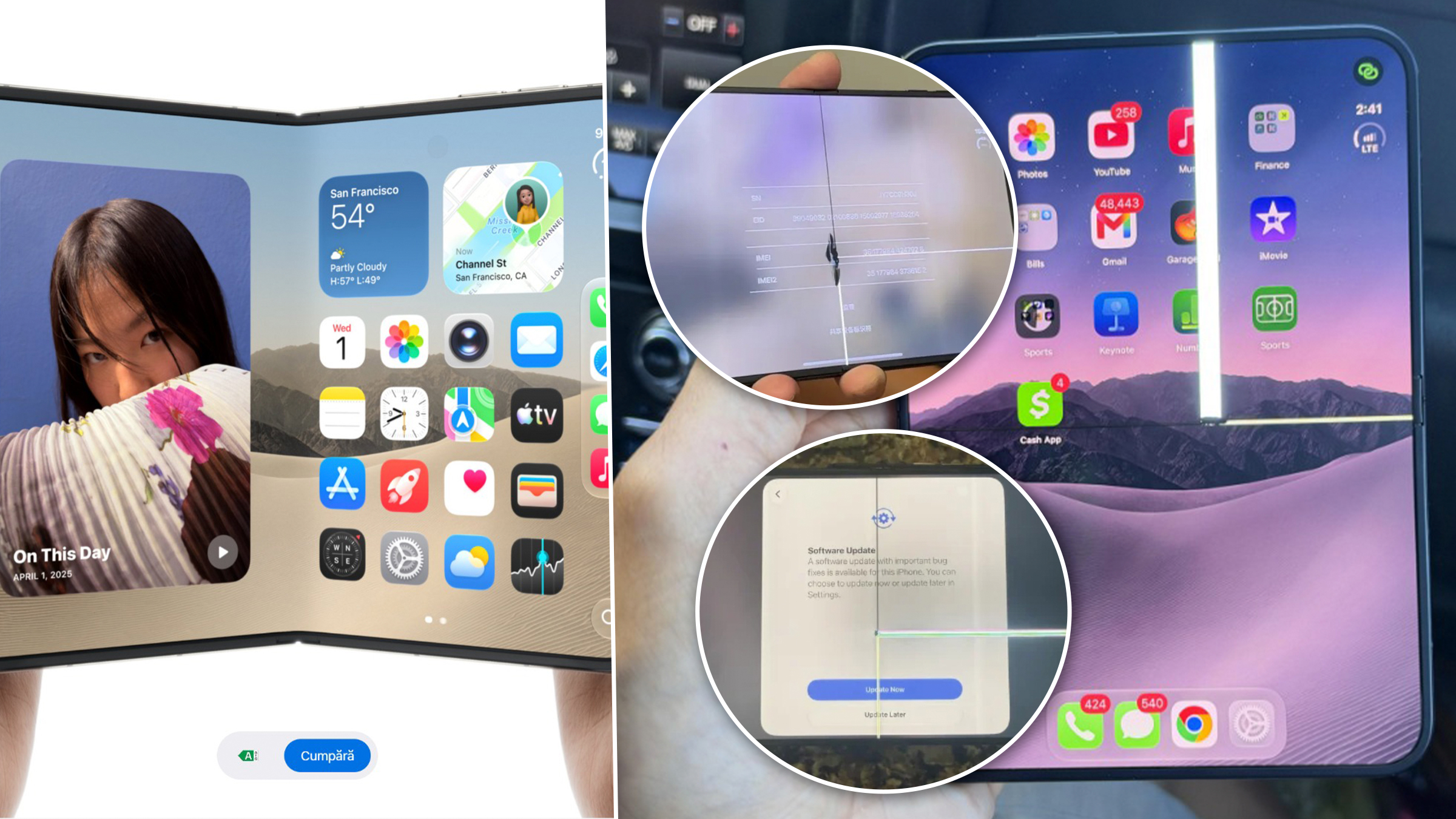Probleme tehnice majore la noul iPhone Duo: ecran crăpat și defecte la balama imediat după lansare