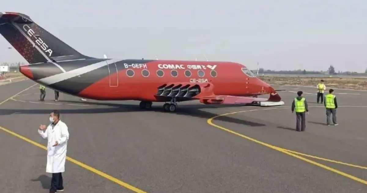 China prezintă demonstratorul CE-25A, un avion de linie complet electric cu 19 locuri