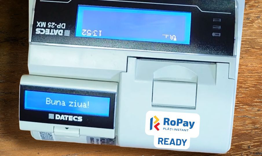 Echipamentele fiscale Datecs vor accepta plăți prin cod QR prin integrarea sistemului RoPay