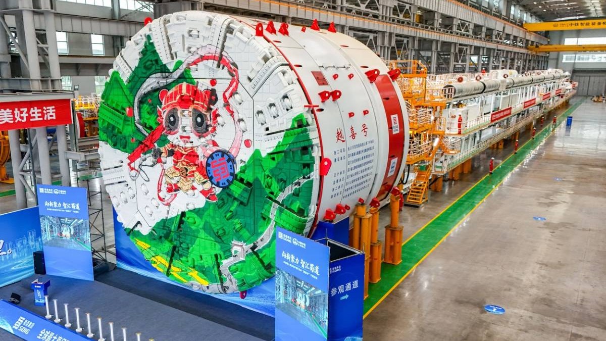 China a construit Yuexi, cea mai mare mașină de forat tuneluri din lume, pentru un proiect masiv în Sichuan