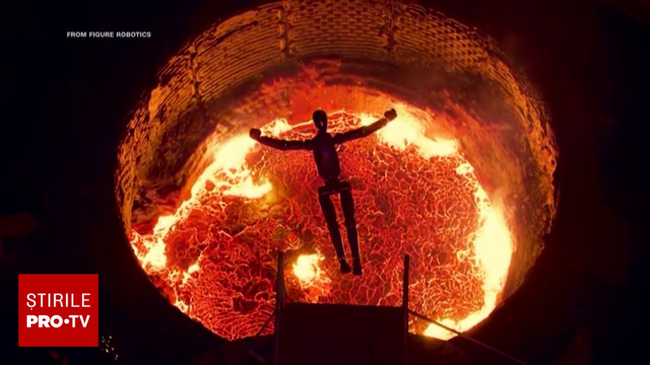 Imagini spectaculoase cu roboți aruncați în metal topit într-o oțelărie din Finlanda