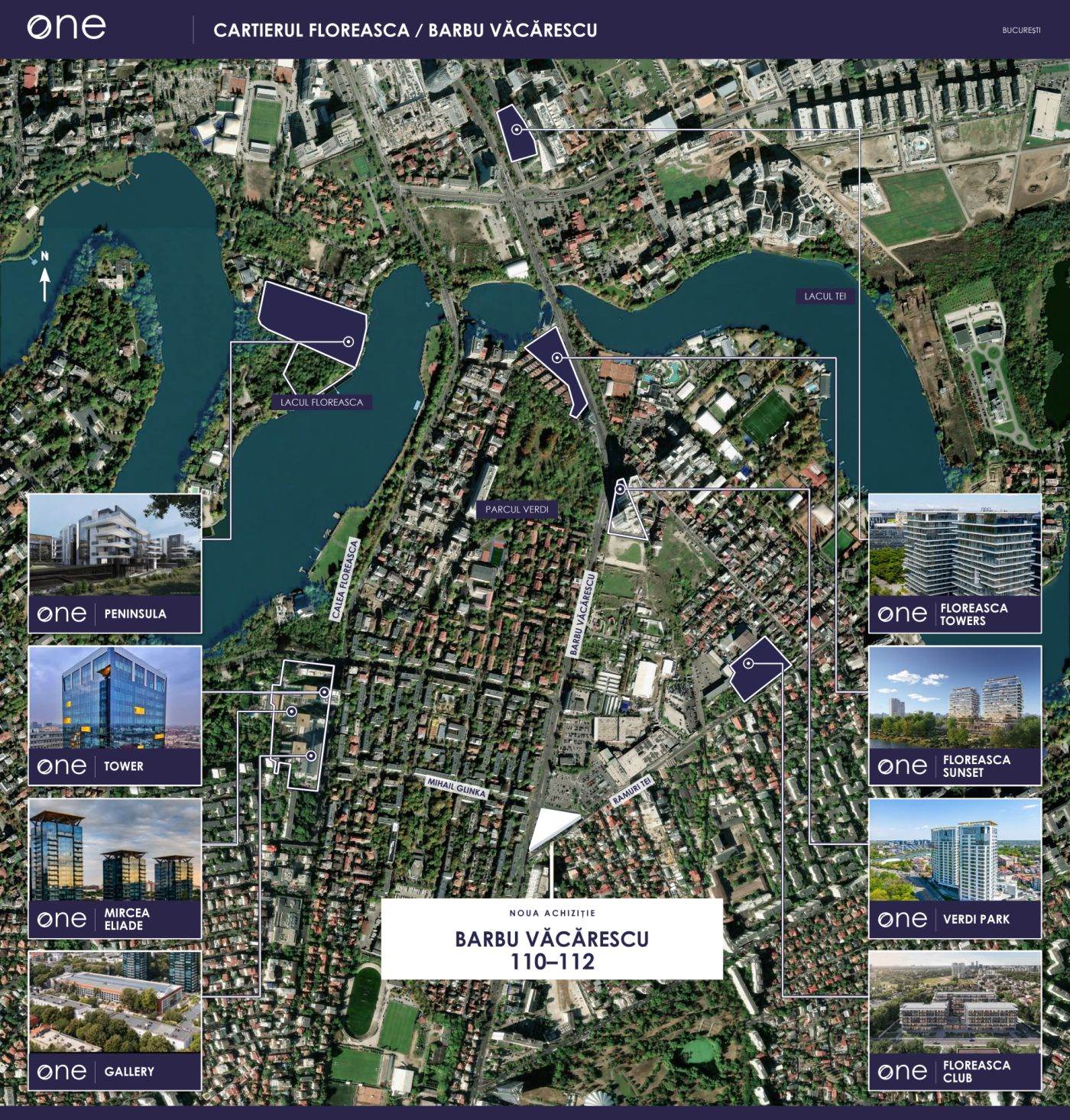 One United Properties achiziționează un teren de 10 milioane de euro în Floreasca pentru un turn de 100 de metri