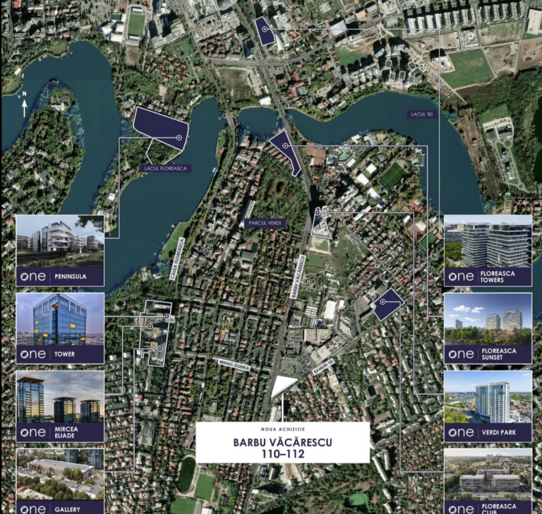 One United Properties investește 10 milioane de euro într-un teren din nordul Bucureștiului pentru un proiect masiv