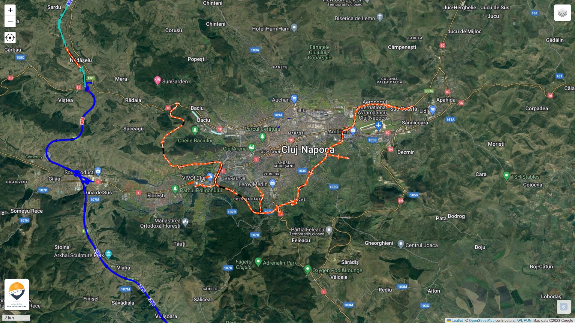 Șase oferte depuse pentru Lotul V al Centurii Metropolitane Cluj. Contract de peste 488 milioane de lei