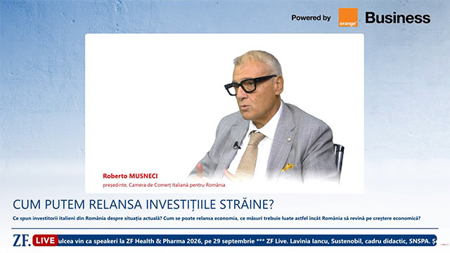 Investițiile italiene din România sunt amânate din cauza incertitudinii politice, susține Roberto Musneci