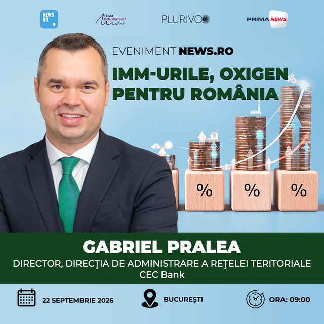 Gabriel Pralea (CEC Bank): Antreprenorii români au nevoie de pregătire pentru a accesa finanțările