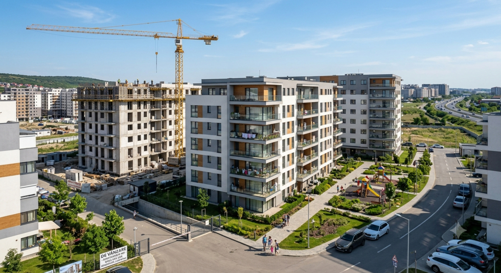 Piața imobiliară din România: Tranzacțiile cu locuințe au scăzut, dar autorizațiile de construcție au explodat