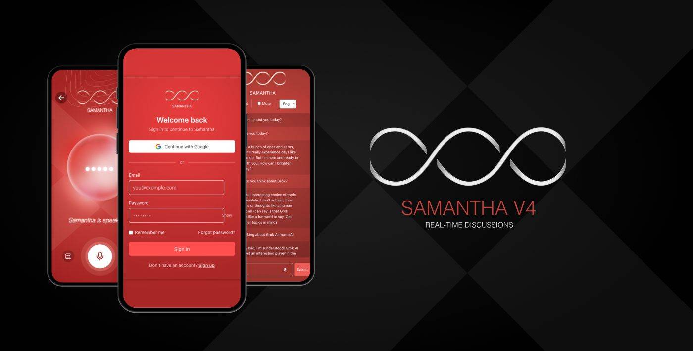 UXR lansează Samantha AI V4, o versiune cu memorie contextuală pentru platforma de inteligență artificială
