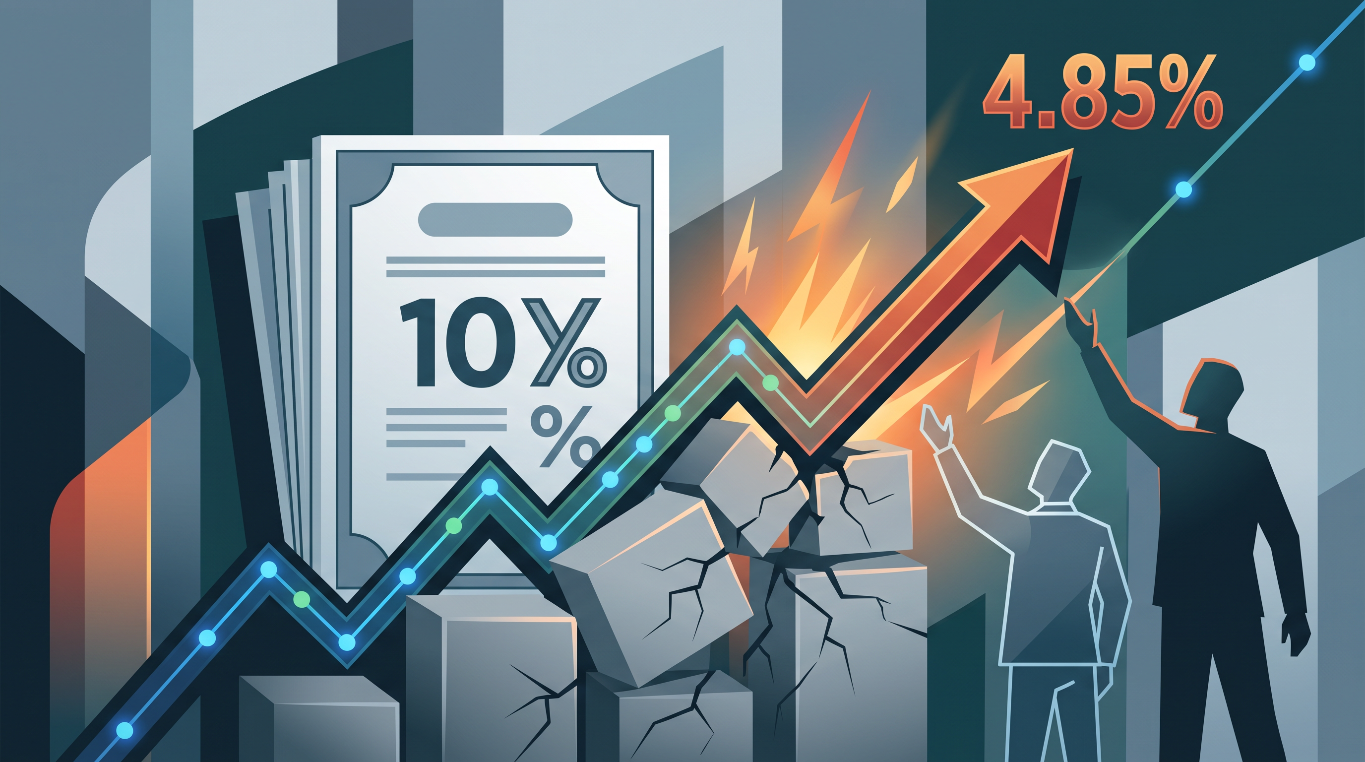 Randamentele titlurilor de stat americane au urcat la 4,85%, pe fondul presiunii datoriei publice